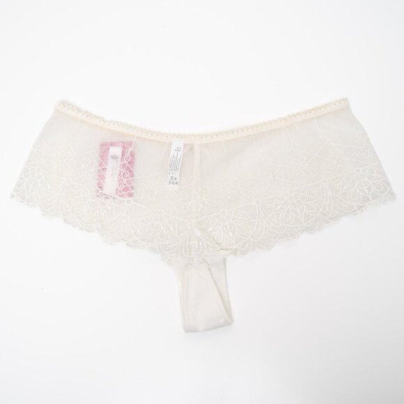 Chantelle Passionata Lace Panty White Cheeky Embroidered Made in France - Picture 2 of 9